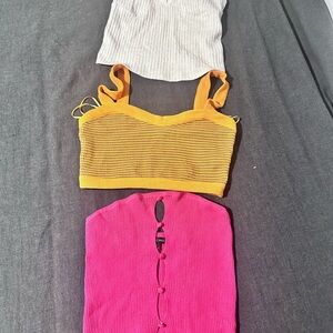3 crop tops